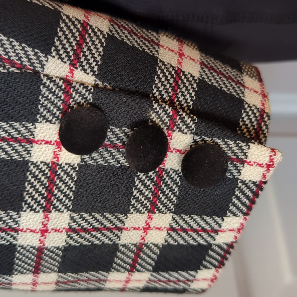 Liz Claiborne Vintage Plaid Collared Button Up Size 8 - Picture 6 of 9
